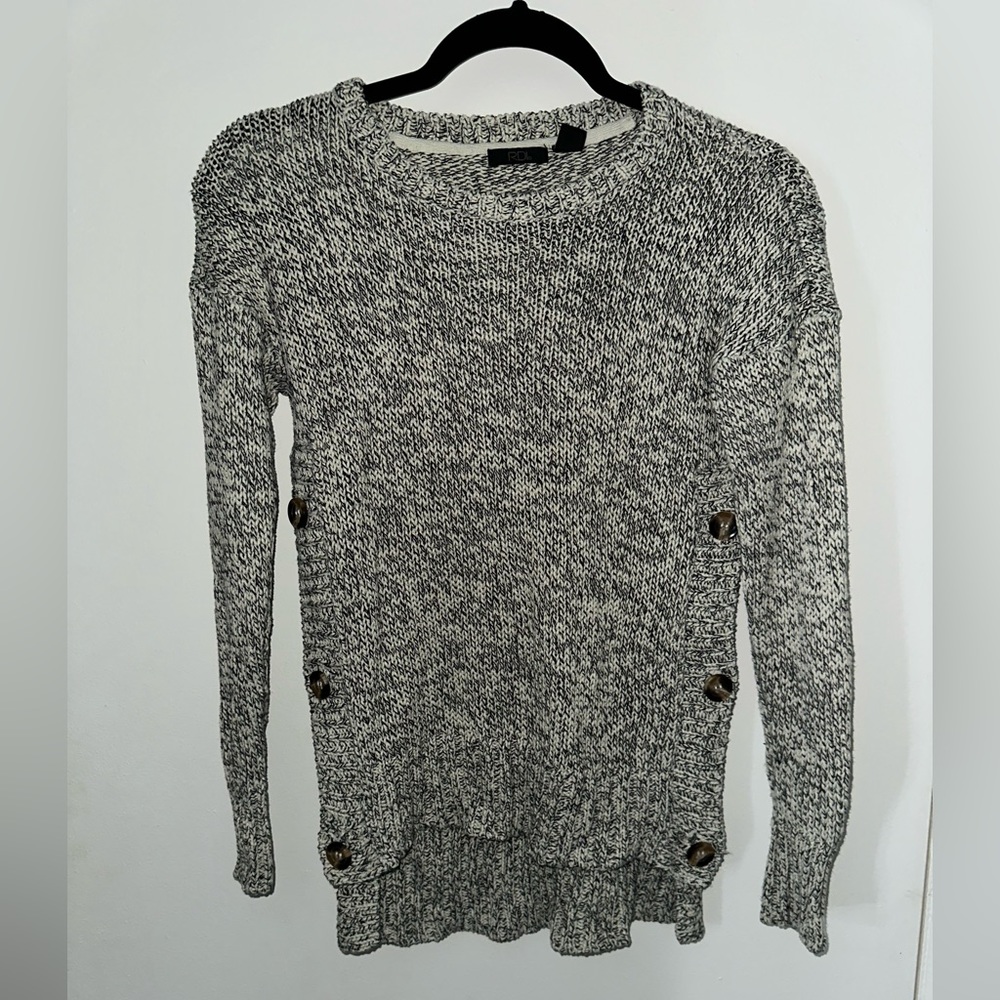Womens Black/Tan Knit Sweater. size XS